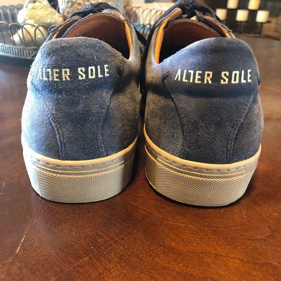 Blue Suede Sneakers - Alter Sole - Picture 4 of 10
